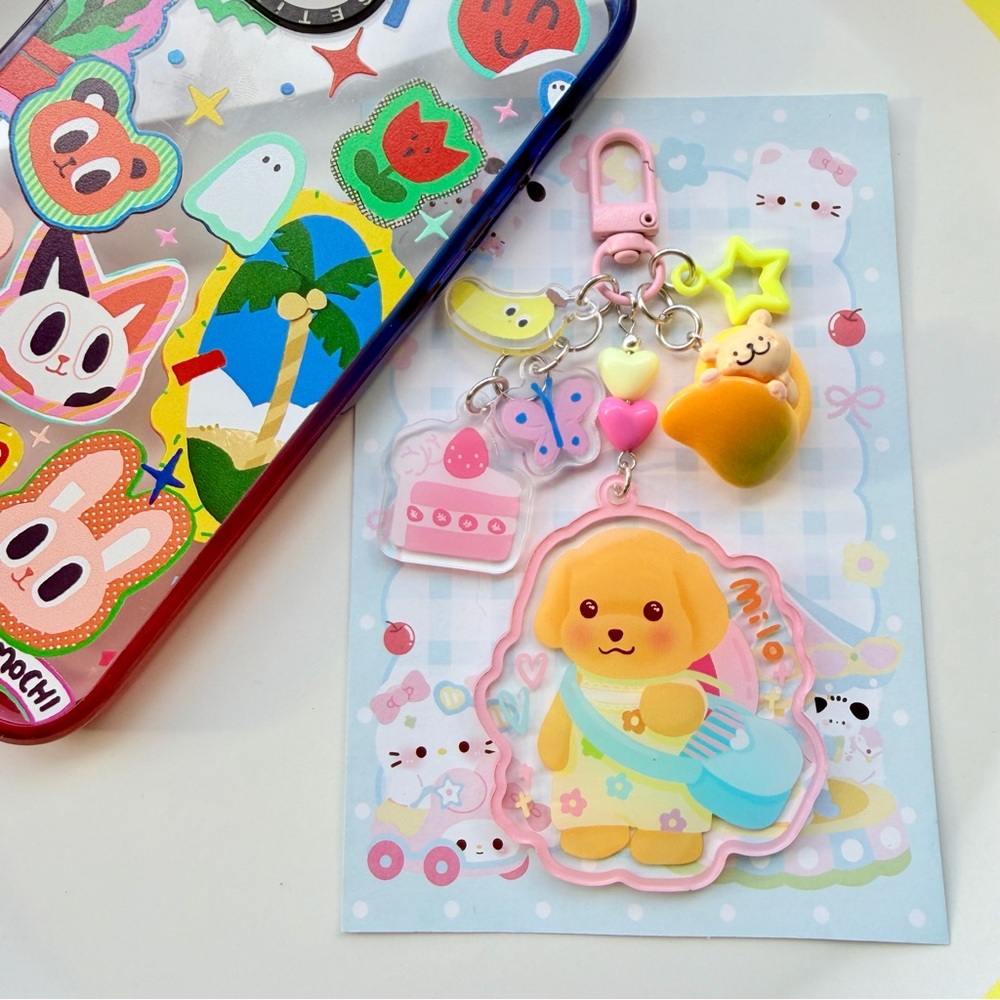 Sylvanian Family Milo double sided acrylic keychain bagcharm